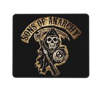KESATUOT anarchy TV Series Sons Office and Gaming Mouse Pad Full-Coverage Printed Mouse Pad Precision Edge-Stitching Non-Slip & Wear-Resistant Multi 10 x 12 in