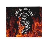 KESATUOT anarchy TV Series Sons Office and Gaming Mouse Pad Full-Coverage Printed Mouse Pad Precision Edge-Stitching Non-Slip & Wear-Resistant Multi 8.3 x 10.3 in
