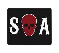 KESATUOT anarchy TV Series Sons Office and Gaming Mouse Pad Full-Coverage Printed Mouse Pad Precision Edge-Stitching Non-Slip & Wear-Resistant Multi 7 x 8.6 in