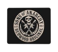 KESATUOT anarchy TV Series Sons Office and Gaming Mouse Pad Full-Coverage Printed Mouse Pad Precision Edge-Stitching Non-Slip & Wear-Resistant Multi 7.9 x 9.5 in