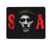 KESATUOT anarchy TV Series Sons Office and Gaming Mouse Pad Full-Coverage Printed Mouse Pad Precision Edge-Stitching Non-Slip & Wear-Resistant Multi 10 x 12 in