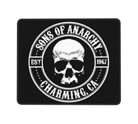 KESATUOT anarchy TV Series Sons Office and Gaming Mouse Pad Full-Coverage Printed Mouse Pad Precision Edge-Stitching Non-Slip & Wear-Resistant Multi 8.3 x 10.3 in