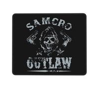 KESATUOT anarchy TV Series Sons Office and Gaming Mouse Pad Full-Coverage Printed Mouse Pad Precision Edge-Stitching Non-Slip & Wear-Resistant Multi 10 x 12 in
