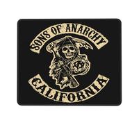 KESATUOT anarchy TV Series Sons Office and Gaming Mouse Pad Full-Coverage Printed Mouse Pad Precision Edge-Stitching Non-Slip & Wear-Resistant Multi 10 x 12 in