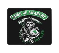KESATUOT anarchy TV Series Sons Office and Gaming Mouse Pad Full-Coverage Printed Mouse Pad Precision Edge-Stitching Non-Slip & Wear-Resistant Multi 7 x 8.6 in