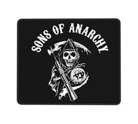 KESATUOT anarchy TV Series Sons Office and Gaming Mouse Pad Full-Coverage Printed Mouse Pad Precision Edge-Stitching Non-Slip & Wear-Resistant Multi 7 x 8.6 in