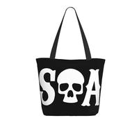 KESATUOT Women's anarchy TV Series Sons Tote Bag Colorful Shoulder Bags Handbags with Zipper for Shopping Travel Work