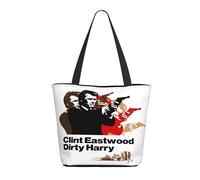 KESATUOT Women's Eastwood Actor Clint Tote Bag Colorful Shoulder Bags Handbags with Zipper for Shopping Travel Work