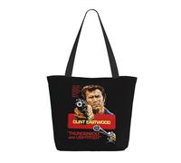 KESATUOT Women's Eastwood Actor Clint Tote Bag Colorful Shoulder Bags Handbags with Zipper for Shopping Travel Work