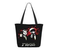 KESATUOT Women's Fictions Movie Pulp Tote Bag Colorful Shoulder Bags Handbags with Zipper for Shopping Travel Work