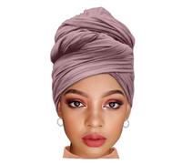 Kesfey Pink Head Wrap Classic Headscarf Soft Hair Wrap Women's Large Headband Headwrap Breathable Lightweight Turban for Tour Beach Date turban