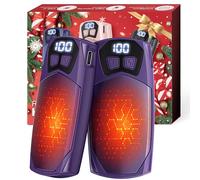 Kesguar Hand Warmers Rechargeable 2 Pack - 6000mAh AI Electric Handwarmers with LED Display & 5 Level Heating, Up to 20H Long Lasting, 2 in 1 Portable Heater, Gift for Women/Men/Christmas/Golf/Camping