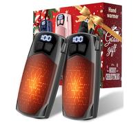 Kesguar Hand Warmers Rechargeable 2 Pack - 6000mAh AI Electric Handwarmers with LED Display & 5 Level Heating, Up to 20H Long Lasting, 2 in 1 Portable Heater, Gift for Women/Men/Christmas/Golf/Camping