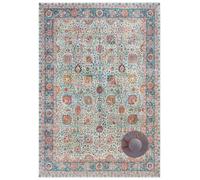 THE RUGS Keshan Maschad Rug & Runner Oriental Style Polyester 5mm Pile Rug in Green | Size: 160 cm x 270 cm THE RUGS Green 160 cm x 270 cm