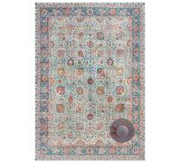 THE RUGS Keshan Maschad Rug & Runner Oriental Style Polyester 5mm Pile Rug in Green | Size: 200 cm x 270 cm THE RUGS Green 200 cm x 270 cm