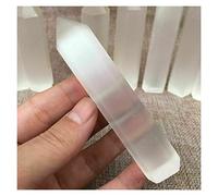 KESHUI Natural Crystal Mineral Selenite Satin Spar Gypsum Wand Sticks Tower ornaments