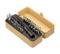 KESI Tool Torx Bit Set 35-Piece, 2 In-1 Bits Ratchet, Flex Locking Head Design with 34-piece Precision S2 Bits Magnetic Bit Holder and Compact Paint Metal Case, Multi-function, AS-80735