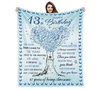 Kesidilo Birthday Gifts for 13 Year Old Girls, 13th Birthday Decorations for Girls Daughter Granddaughter Sister, 13 Year Old Girl Gifts Ideas for 13 + Year Old Girl Blanket 50" X 60"