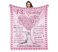 Kesidilo Birthday Gifts for 13 Year Old Girls, 13th Birthday Decorations for Girls Daughter Granddaughter Sister, 13 Year Old Girl Gifts Ideas for 13 + Year Old Girl Blanket 50" X 60"