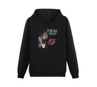 KESIHANXIANGUO Playboi Carti Unisex Hooded Printed Pullover Hoodies Mens Black Sweatshirts L