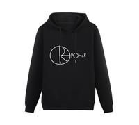KESIHANXIANGUO Polar Skate Co Unisex Hooded Printed Pullover Hoodies Mens Black Sweatshirts M
