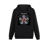 KESIHANXIANGUO Pop Will Eat Itself This is The Day Unisex Hooded Printed Pullover Hoodies Mens Black Sweatshirts M