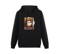 KESIHANXIANGUO Popcorn Sutton of Disobey Unisex Hooded Printed Pullover Hoodies Mens Black Sweatshirts XL