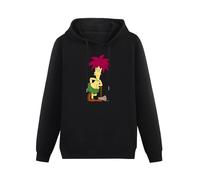 KESIHANXIANGUO Sideshow Bob with Axe Unisex Hooded Printed Pullover Hoodies Mens Black Sweatshirts L
