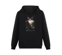 KESIHANXIANGUO Summoning Old Mornings Dawn Black Metal Austrian Band Unisex Hooded Printed Pullover Hoodies Mens Black Sweatshirts M