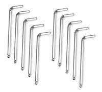 Kesiku 10PC Metric Allen Key Set, 2.5mm Ball End Alan Hex Key L-Shape with Size Markings Chrome Vanadium Steel Wrench for Home Repair Maintenance DIY