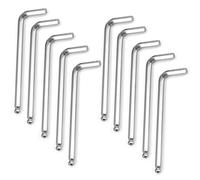 Kesiku 10PC Metric Allen Key Set, 55mm Ball End Alan Hex Key L-Shape with Size Markings Chrome Vanadium Steel Wrench for Home Repair Maintenance DIY