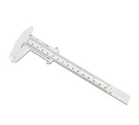 Kesiku 150mm Vernier Calliper Gauge, Dual Scale Metric/Imperial Plastic Calipers Measuring Tool for DIY, Jewelry, Carpentry, Office, Teaching & Students, Accuracy 0.05mm (1pc)