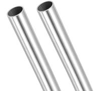 Kesiku 2pcs 6063 Aluminum Tube 28mm OD x 26mm ID, Wall Thk 1mm, L 300mm