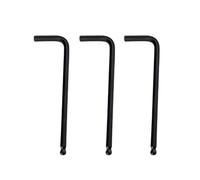 Kesiku 3PC Metric Allen Key Set, 1.5mm Ball End Small Alan Hex Key L-Shape Hexagon Wrenches Chrome Vanadium Steel Repairing Tool for Home Maintenance DIY