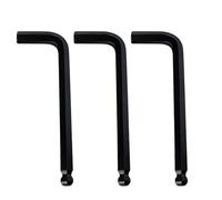 Kesiku 3PC Metric Allen Key Set, 6mm Ball End Small Alan Hex Key L-Shape Hexagon Wrenches Chrome Vanadium Steel Repairing Tool for Home Maintenance DIY