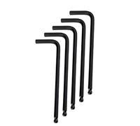 Kesiku 5PC Metric Allen Key Set, 2mm Ball End Small Alan Hex Key L-Shape Hexagon Wrenches Chrome Vanadium Steel Repairing Tool for Home Maintenance DIY