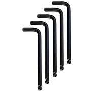 Kesiku 5PC Metric Allen Key Set, 4mm Ball End Small Alan Hex Key L-Shape Hexagon Wrenches Chrome Vanadium Steel Repairing Tool for Home Maintenance DIY