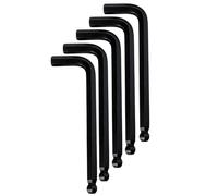 Kesiku 5PC Metric Allen Key Set, 5mm Ball End Small Alan Hex Key L-Shape Hexagon Wrenches Chrome Vanadium Steel Repairing Tool for Home Maintenance DIY