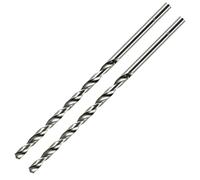 Kesiku 6mm Extra Long HSS Metal Twist Drill Bit, 160mm Length, 2pcs | Carbide Drilling Bits Set for Hard Steel Copper Aluminium Iron Plastic Wood