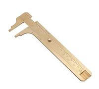 Kesiku Brass Dual Scale Vernier Caliper, Calipers Measuring Tool 0-100mm, Precision Vernier Gauge for Jewelry, Woodworking, Metalworking & DIY Projects, 1pc