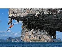 KESIMO 1000 Pieces Jigsaw For Adults Puzzles Rock Climbing By The Sea Brain Challenge Puzzle For Kids Educational Games，For Birthday Thanksgiving 38 * 26cm