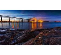KESIMO 500 Pieces Jigsaw Puzzles For Adults Kids|Scotland Forth Rail Bridge Nature Bridges Coast RiversDIY Home Entertainment Toys For Adults Kids 52 * 38cm