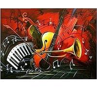 KESIMO 5D Diamond Painting Kits Full Drill Abstract Musical Kits Kids Rhinestone Pasted DIY Painting Arts Crafts 30x40CM