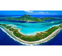 KESIMO Bora Bora, Leeward Islands, French Polynesia, Puzzle 1000 Pieces Jigsaw Puzzles For Adults And Child 50 * 70cm