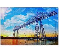 KESIMO Uk England Transporter Bridge Middlesbrough Jigsaw Puzzle For Adults 1000 Piece Papery Travel Gift Souvenir 70 * 50cm