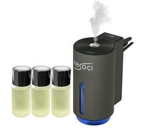 KESOCI Smart Car Air Freshener: Revolutionary Smart Car Diffuser Vent Clip with 3 Exclusive 10 ml Fragrances (Fresh Essence Collection)