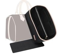 KESOIL Purse Organizer Insert for Handbags, Fit Speedy 25 Neverfull Felt Tote Insert with Base Shaper Zipper Bag in Bag