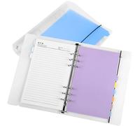 Kesote A5 Notebook With Dividers Refillable Journal Notebook with 9 Part File Dividers 300 Pages Paper for School, Office