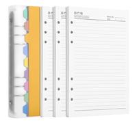 Kesote A5 Spiral Notebook with 9 Part File Dividers For School & Office - 300 Pages