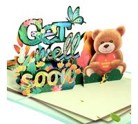 Kesote Get Well Soon Card with Envelope, Little Bear Greeting Card
